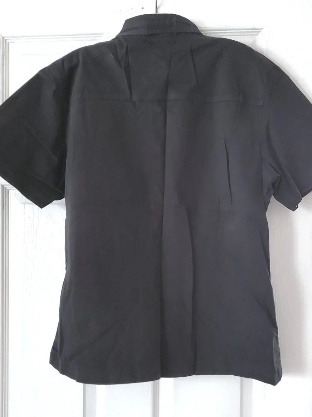 VINTAGE STUDIO WEST BLACK EMBROIDERED BEADED FLORAL 90S COTTAGECORE SHIRT L NWOT - Picture 2 of 5
